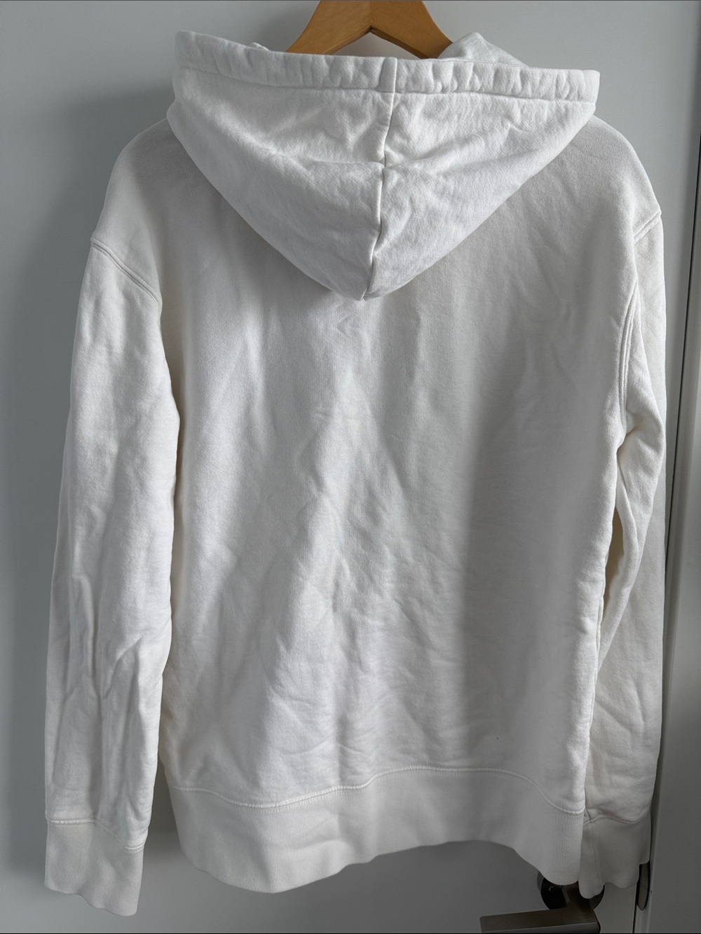 MAISON KITSUNE White Zip-Up Fox Patch Hoodie - Picture 2 of 8
